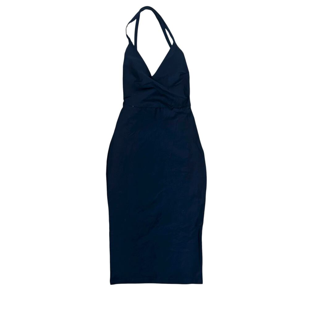 By The Way Black Bodycon Midi Dress Sz S
